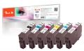 Peach Multi Pack, compatible with  Epson T0807, C13T08074011