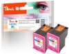 Peach dvigubas paketas, spausdinimo galvutė, spalvota, suderinamas su  HP No. 304XL C*2, N9K07AE*2