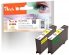 313865 - Peach dubbelpakket, 2 inktcartridges geel, met chip, compatibel met No. 100XLY*2, 14N1071E, 14N1095 Lexmark