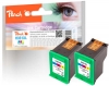318804 - Peach dvigubas paketas, spausdinimo galvutės, spalvotos, suderinamos su No. 351XL*2, CB338EE*2 HP