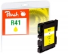 320186 - Peach cartouche d'encre jaune compatible avec GC41Y, 405764 Ricoh